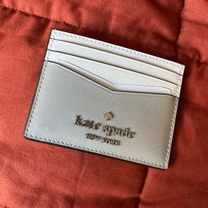Kate Spade Cardholder Brand New Gray and White